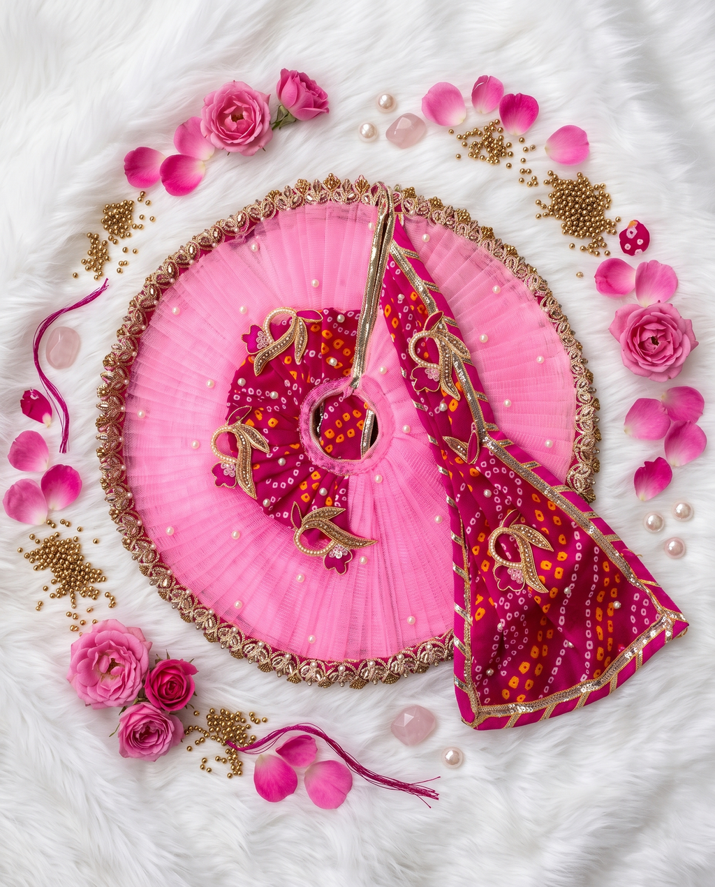Radha Rani Bandhni Poshak