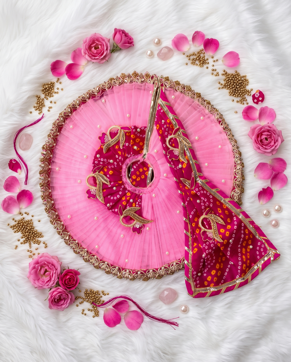Radha Rani Bandhni Poshak