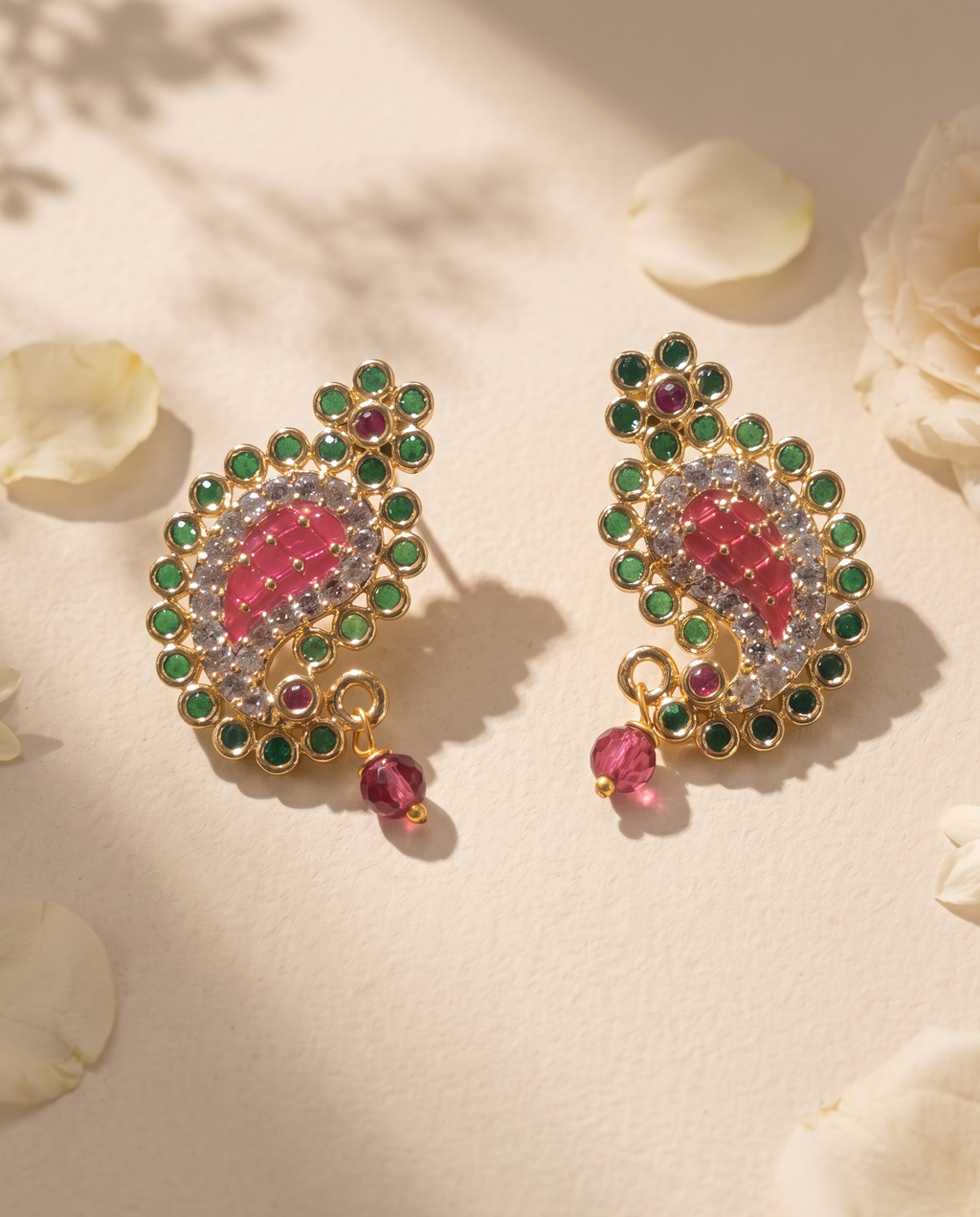 AD Blossom Paisley Drop Earrings