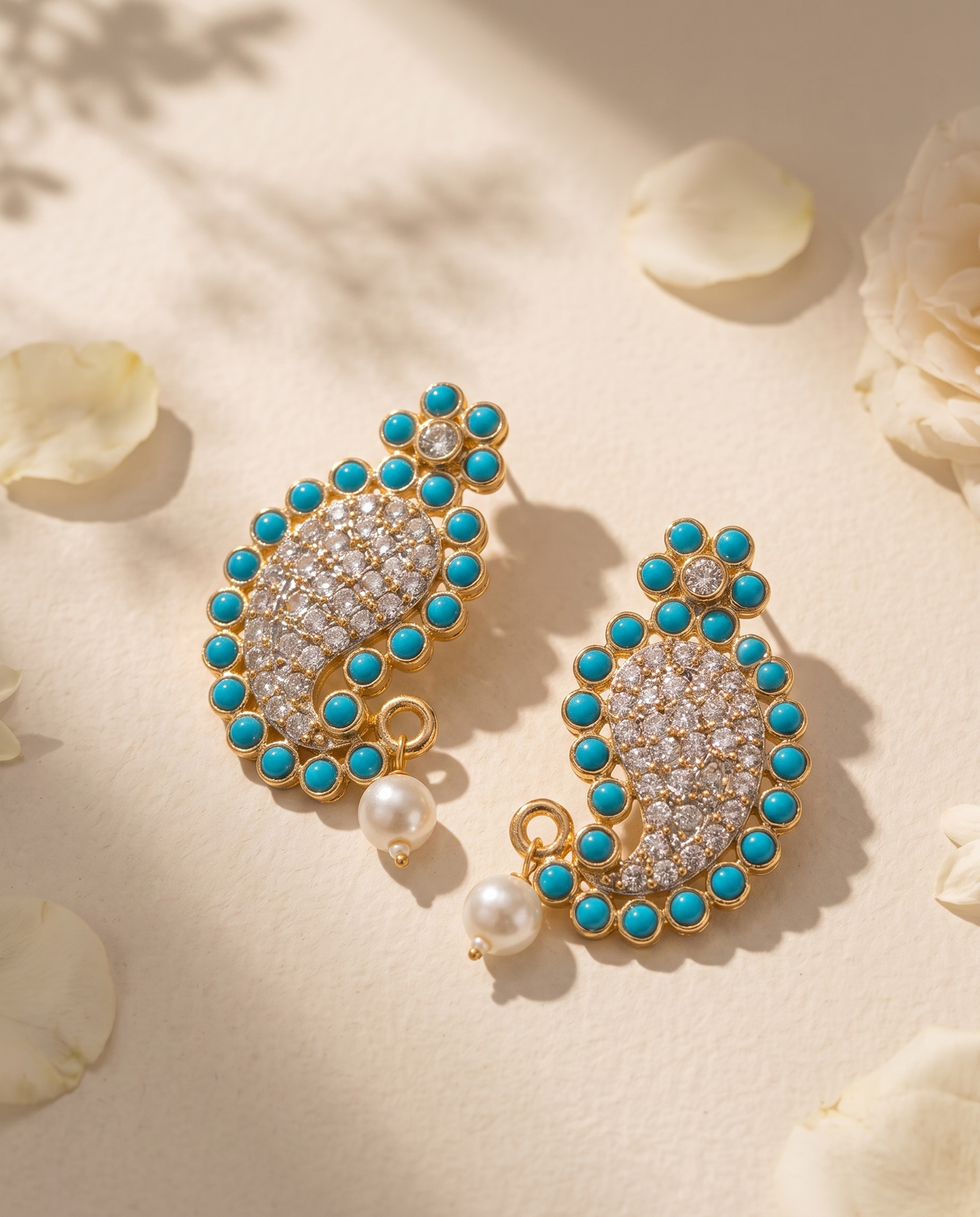 AD Blossom Paisley Drop Earrings