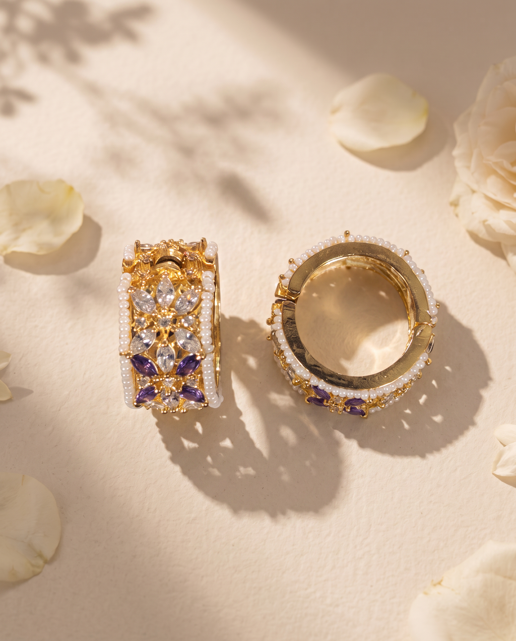 AD Floral Kundan Kangan