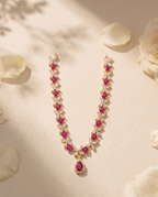 AD Floral Vine Strand Necklace