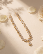 AD Floral Vine Strand Necklace