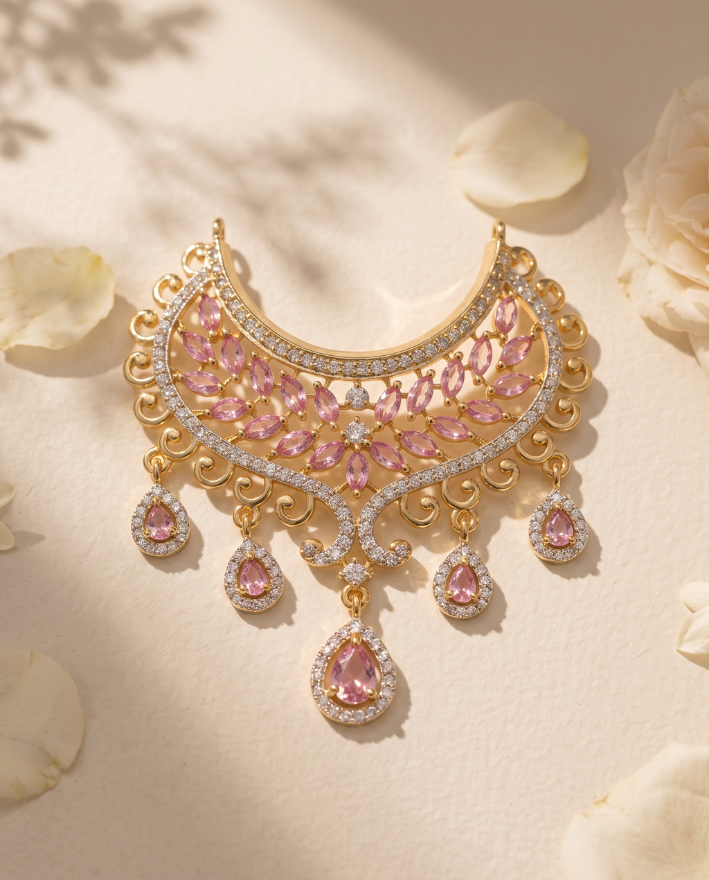 AD Marquise Bloom Choker Necklace
