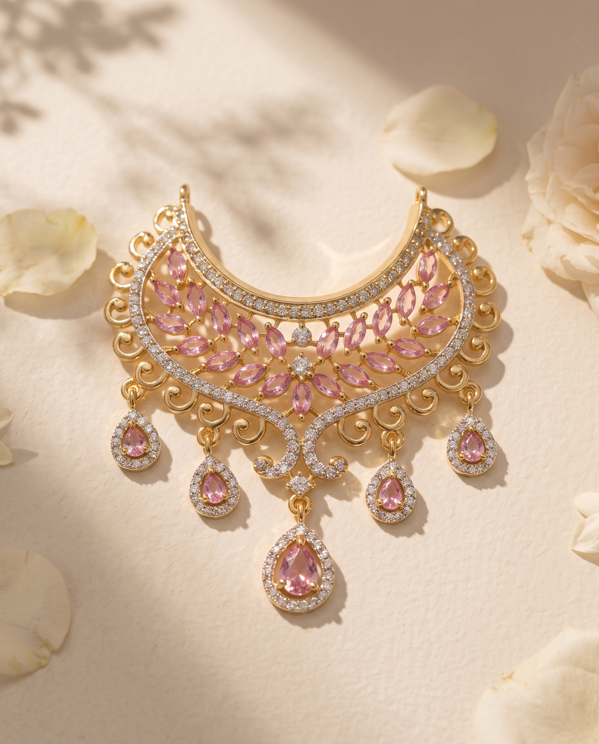 AD Marquise Bloom Choker Necklace