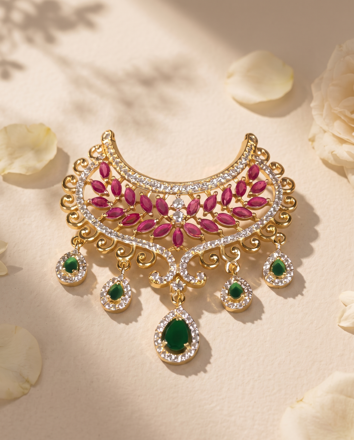 AD Marquise Bloom Choker Necklace