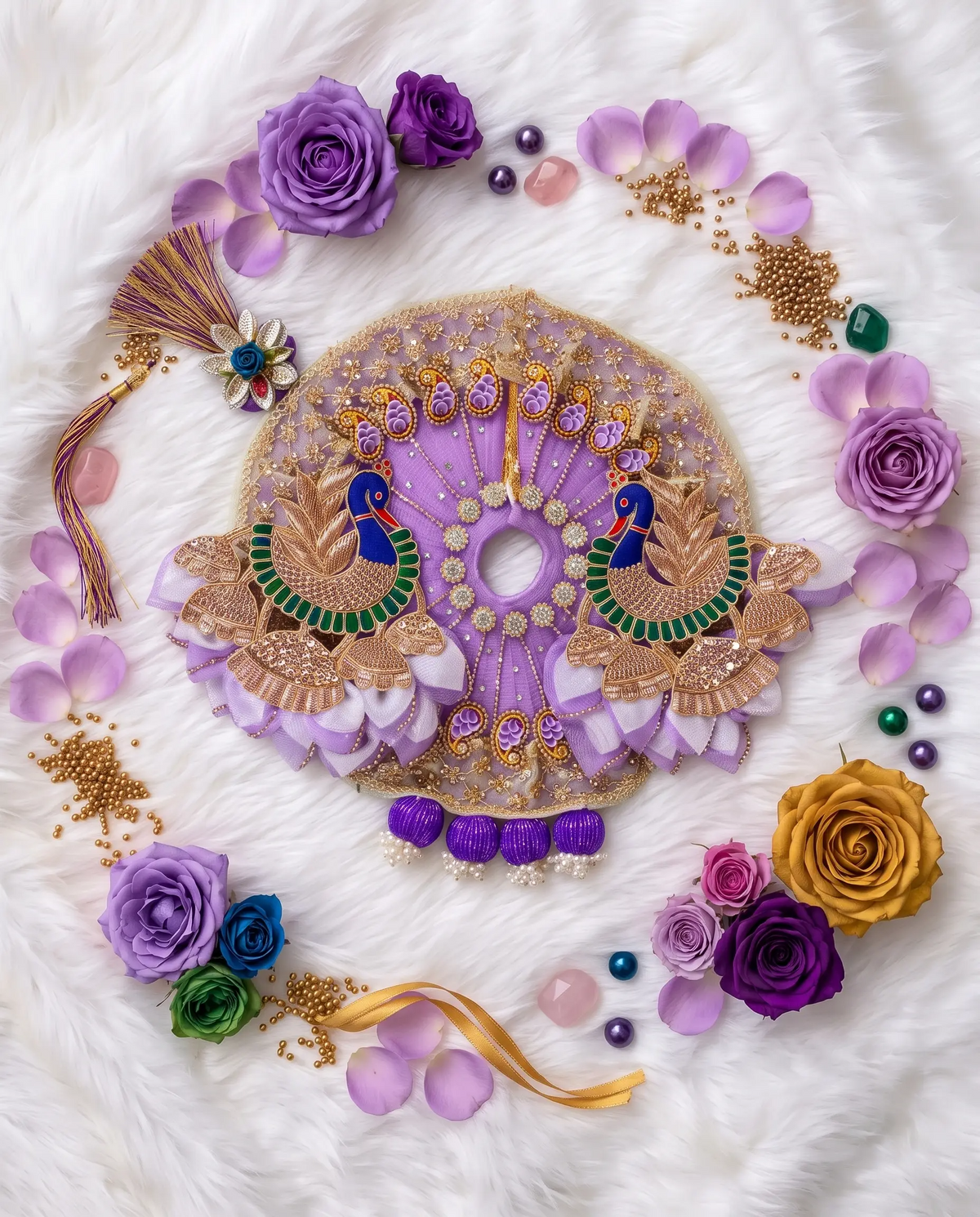 Mor Mukut Lavender Poshak