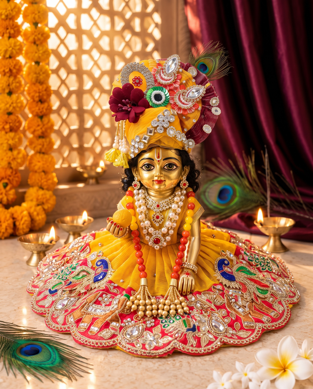 Basant Rajwadi Poshak