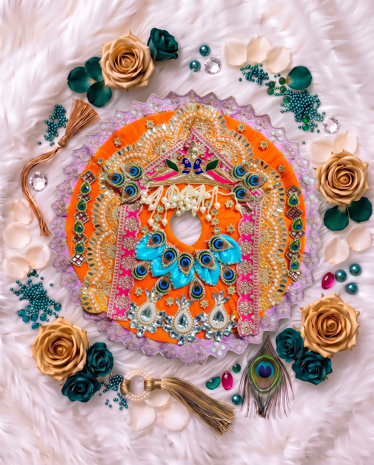 Kesari Mukut Mor Poshak